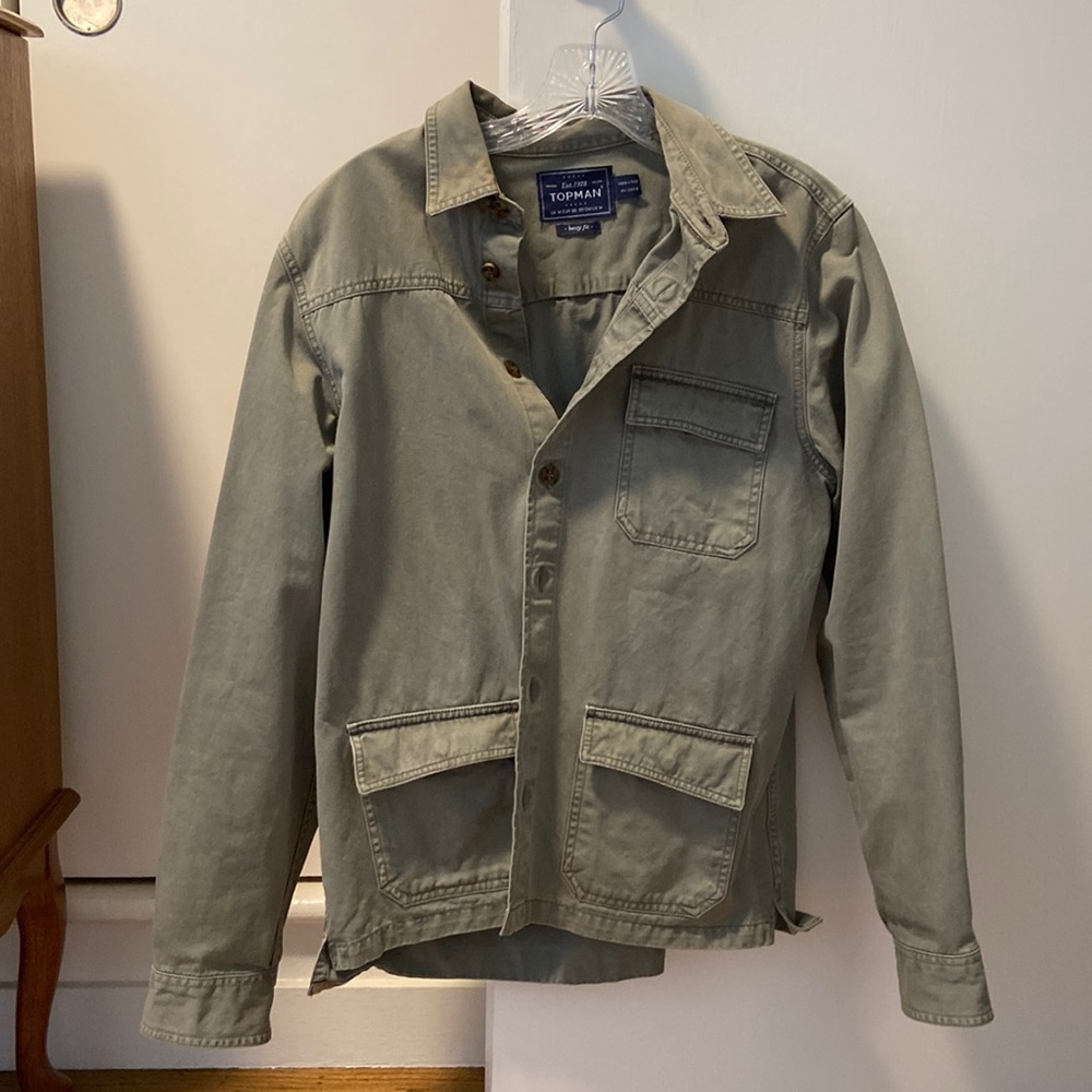 Shirt jacket, topman, medium but fits small